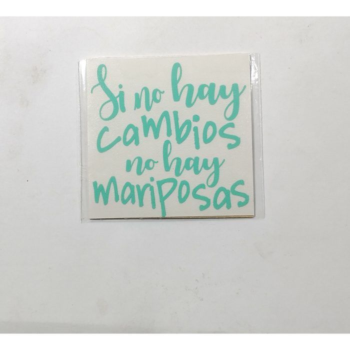 Vinilo calado aguamarina 4x4 cm si no hay cambios